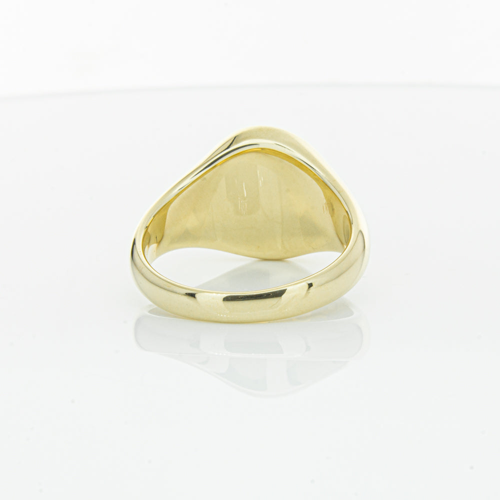 9ct Yellow Gold Oval Onyx Signet Ring-Ring-Walker & Hall