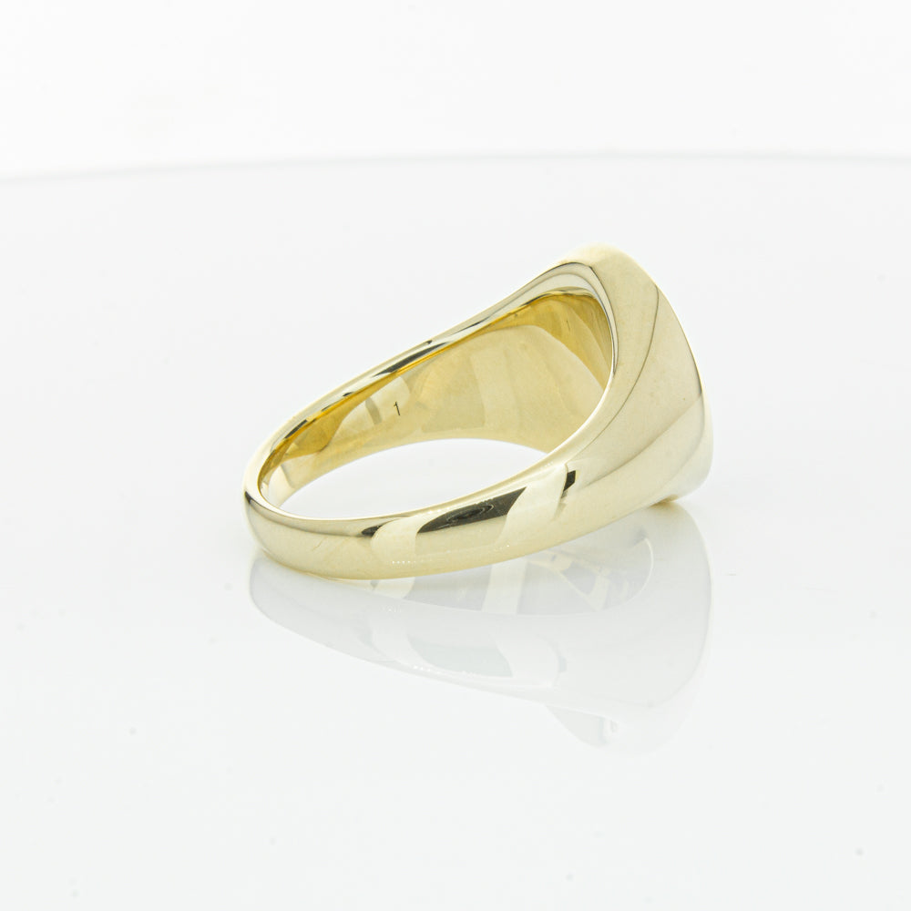 9ct Yellow Gold Oval Onyx Signet Ring-Ring-Walker & Hall
