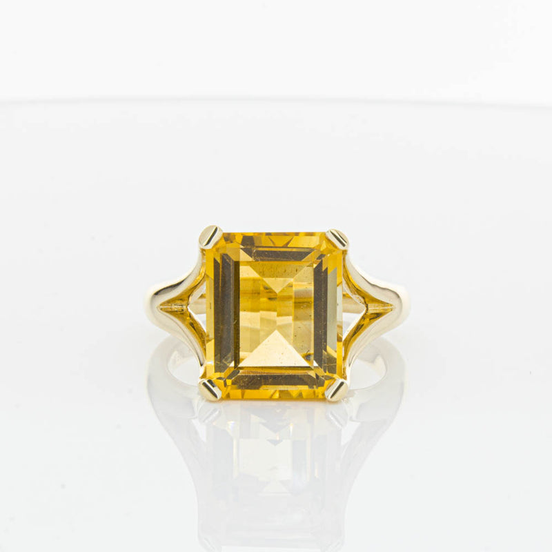 14ct Yellow Gold Citrine Verona Ring-Ring-Walker & Hall