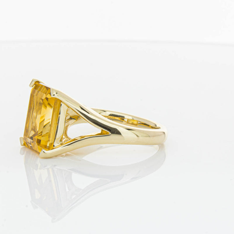 14ct Yellow Gold Citrine Verona Ring-Ring-Walker & Hall