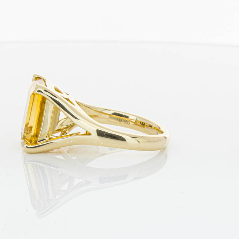 14ct Yellow Gold Citrine Verona Ring-Ring-Walker & Hall
