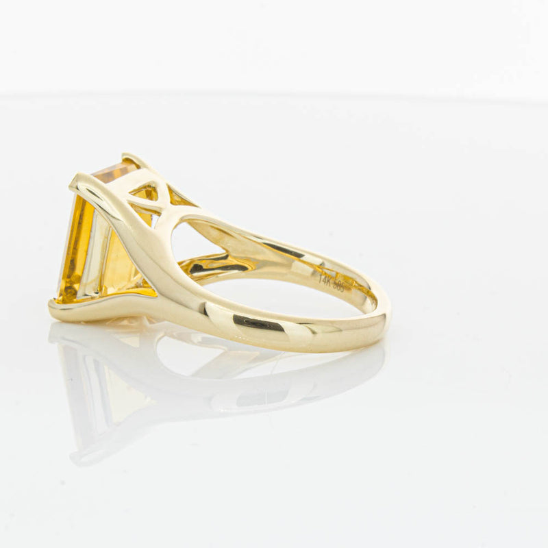 14ct Yellow Gold Citrine Verona Ring-Ring-Walker & Hall