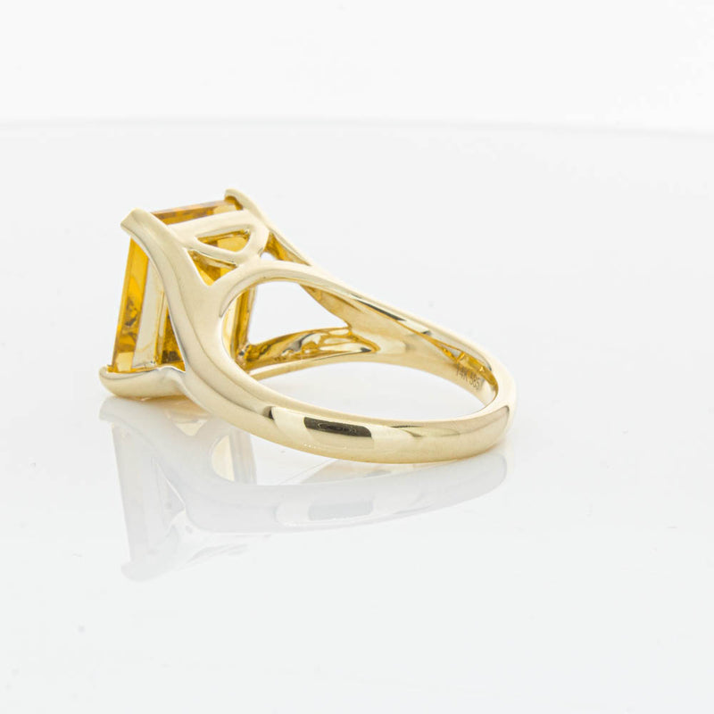 14ct Yellow Gold Citrine Verona Ring-Ring-Walker & Hall