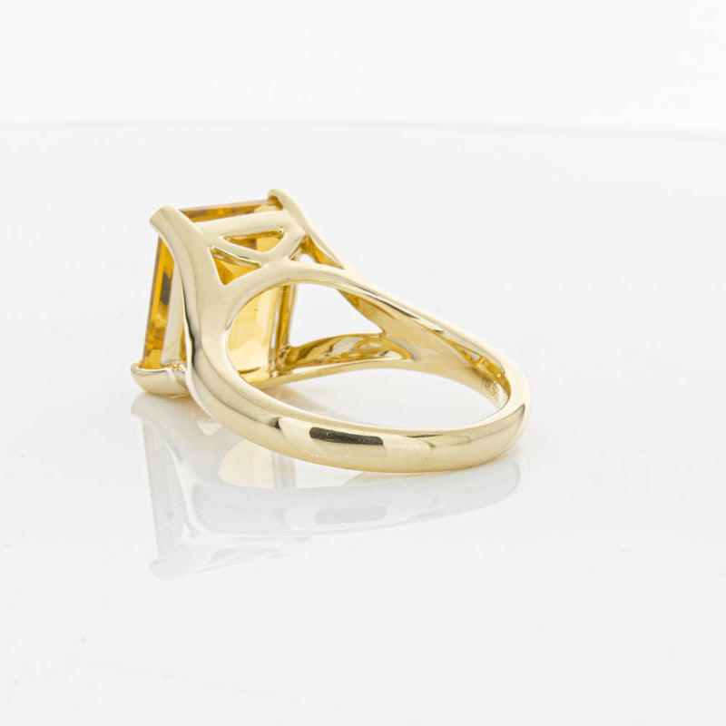 14ct Yellow Gold Citrine Verona Ring-Ring-Walker & Hall