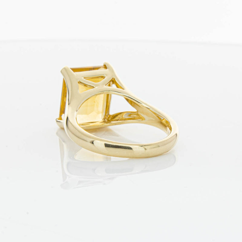 14ct Yellow Gold Citrine Verona Ring-Ring-Walker & Hall