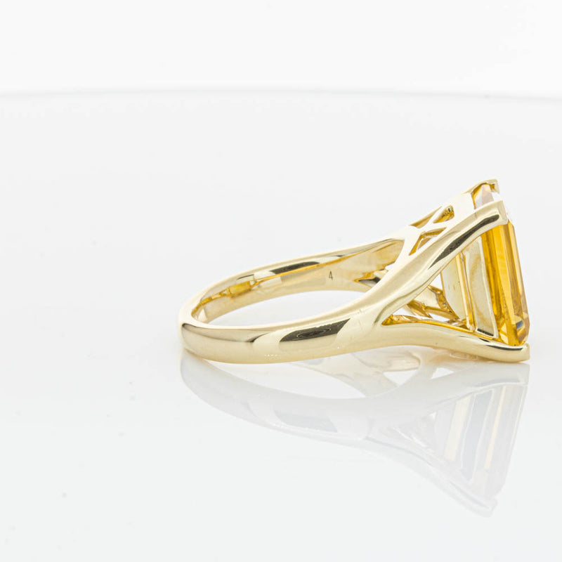 14ct Yellow Gold Citrine Verona Ring-Ring-Walker & Hall