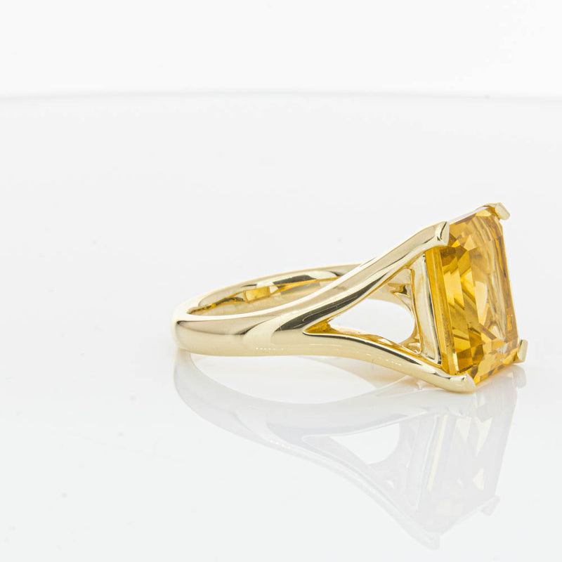 14ct Yellow Gold Citrine Verona Ring-Ring-Walker & Hall