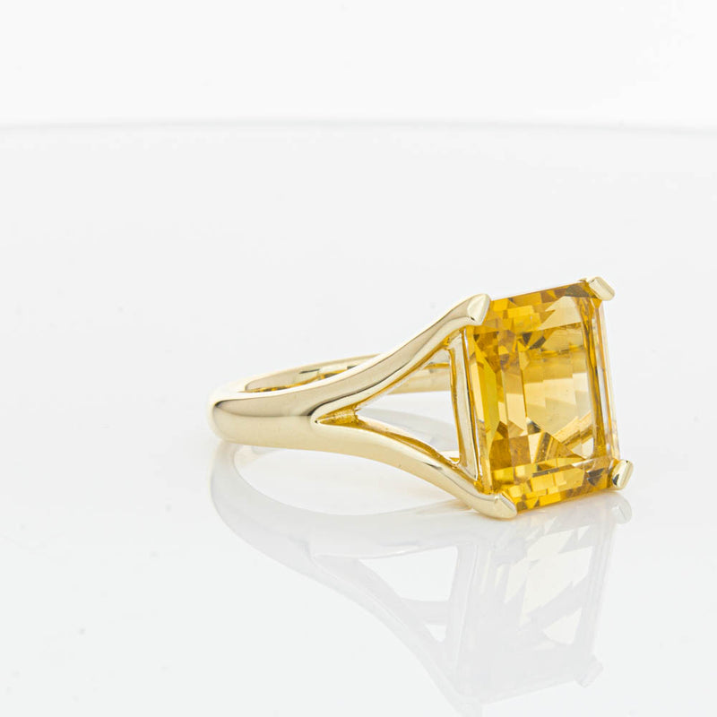 14ct Yellow Gold Citrine Verona Ring-Ring-Walker & Hall
