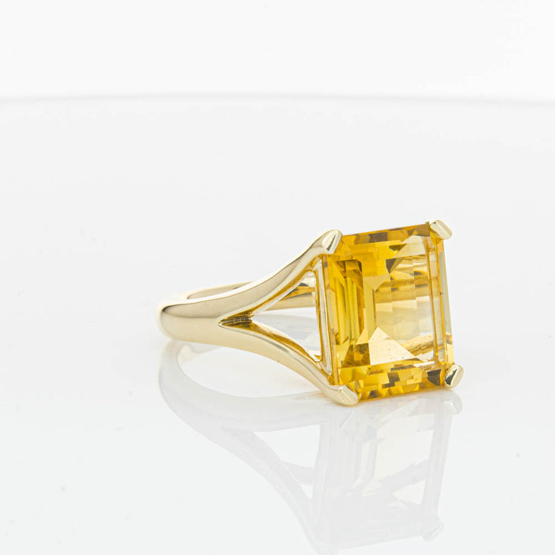 14ct Yellow Gold Citrine Verona Ring-Ring-Walker & Hall