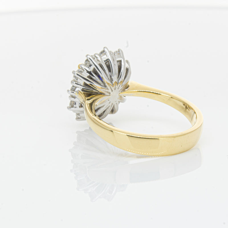 18ct Yellow Gold Sapphire & Diamond Ring-Ring-Walker & Hall