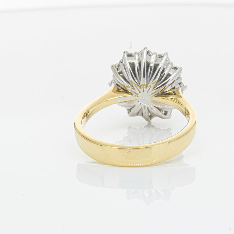 18ct Yellow Gold Sapphire & Diamond Ring-Ring-Walker & Hall