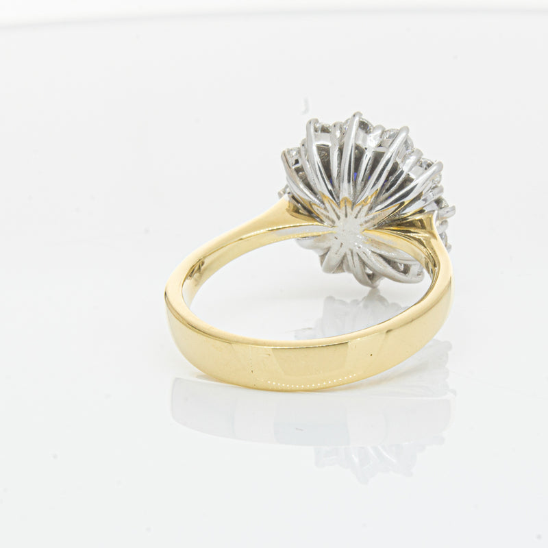 18ct Yellow Gold Sapphire & Diamond Ring-Ring-Walker & Hall