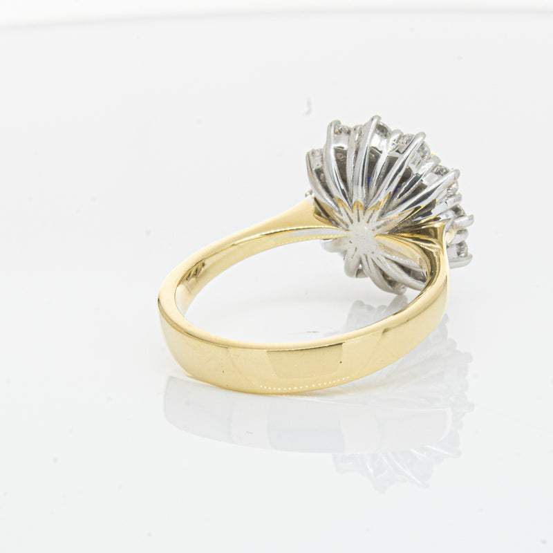 18ct Yellow Gold Sapphire & Diamond Ring-Ring-Walker & Hall