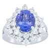 Platinum Tanzanite & Diamond Ring-Ring-Walker & Hall