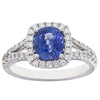18ct White Gold Sapphire & Diamond Ring-Ring-Walker & Hall