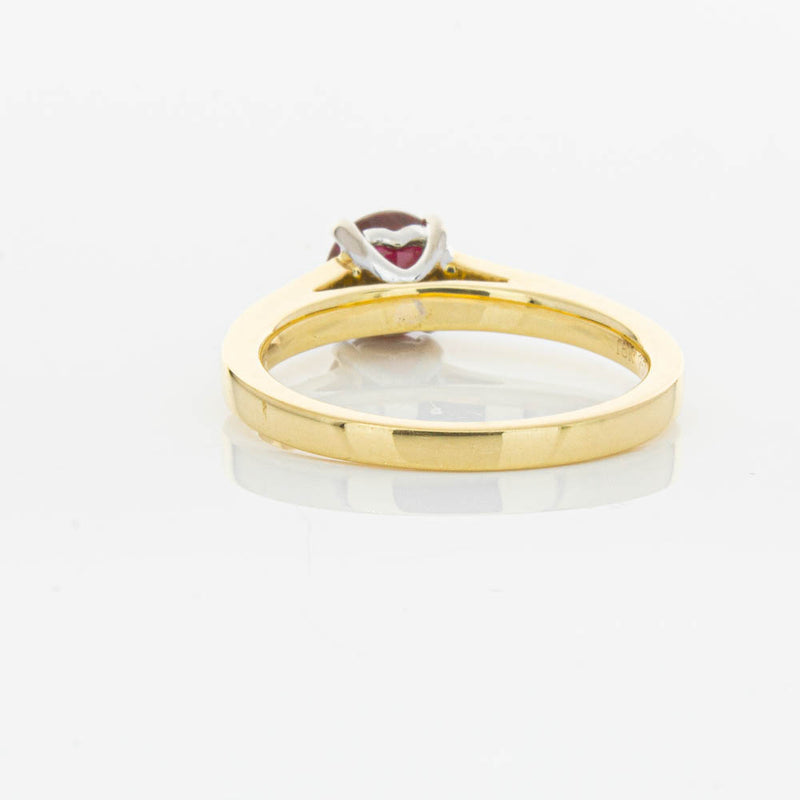 18ct Yellow Gold Ruby & Diamond Ring-Ring-Walker & Hall