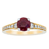 18ct Yellow Gold Ruby & Diamond Ring-Ring-Walker & Hall