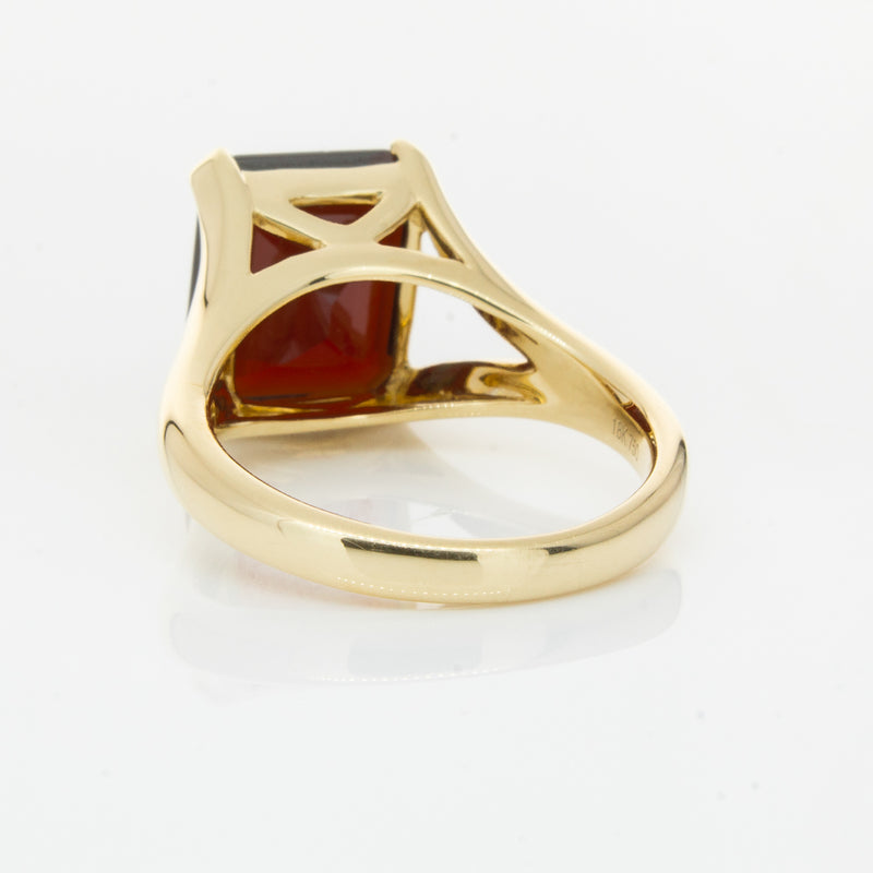 14ct Yellow Gold Garnet Verona Ring-Ring-Walker & Hall