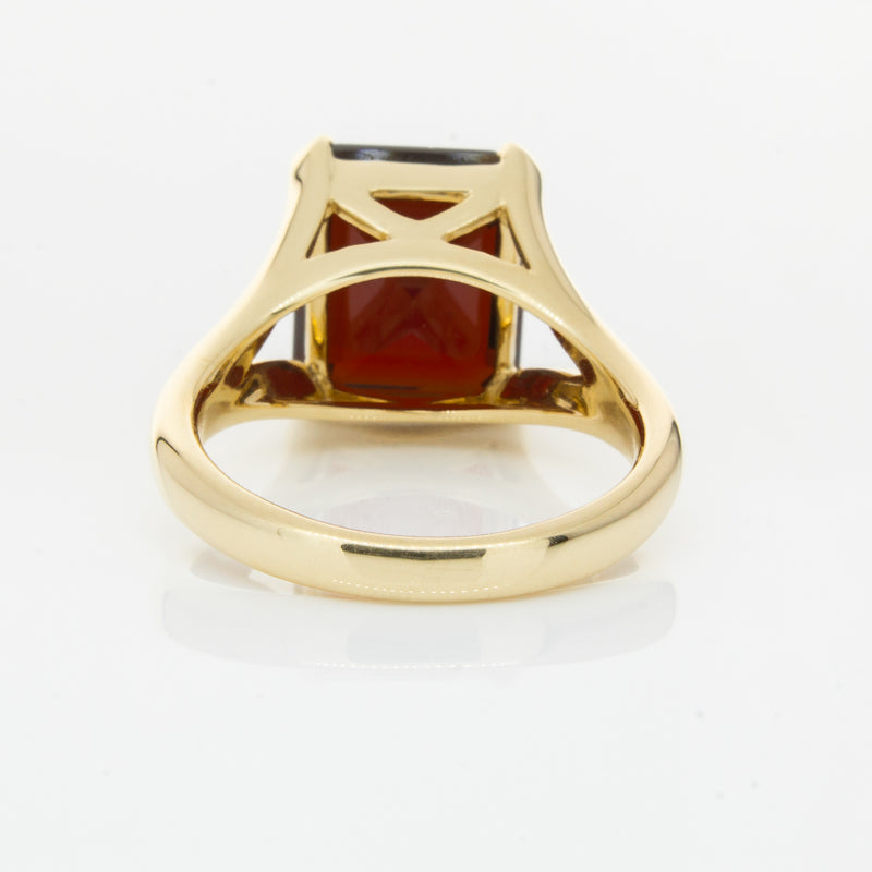 14ct Yellow Gold Garnet Verona Ring-Ring-Walker & Hall