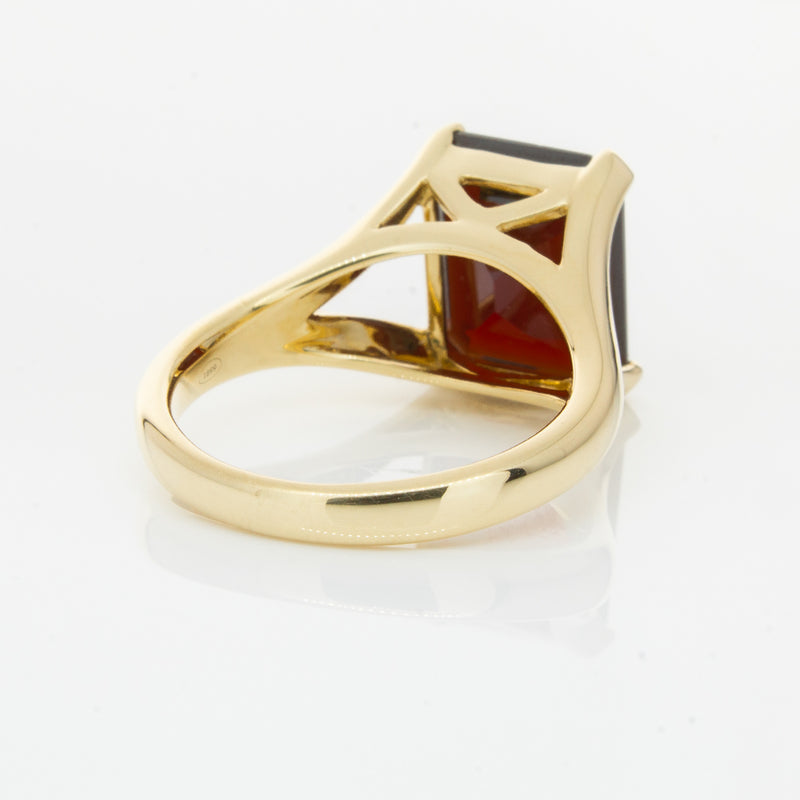 14ct Yellow Gold Garnet Verona Ring-Ring-Walker & Hall