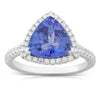 18ct White Gold Tanzanite & Diamond Sierra Ring-Ring-Walker & Hall