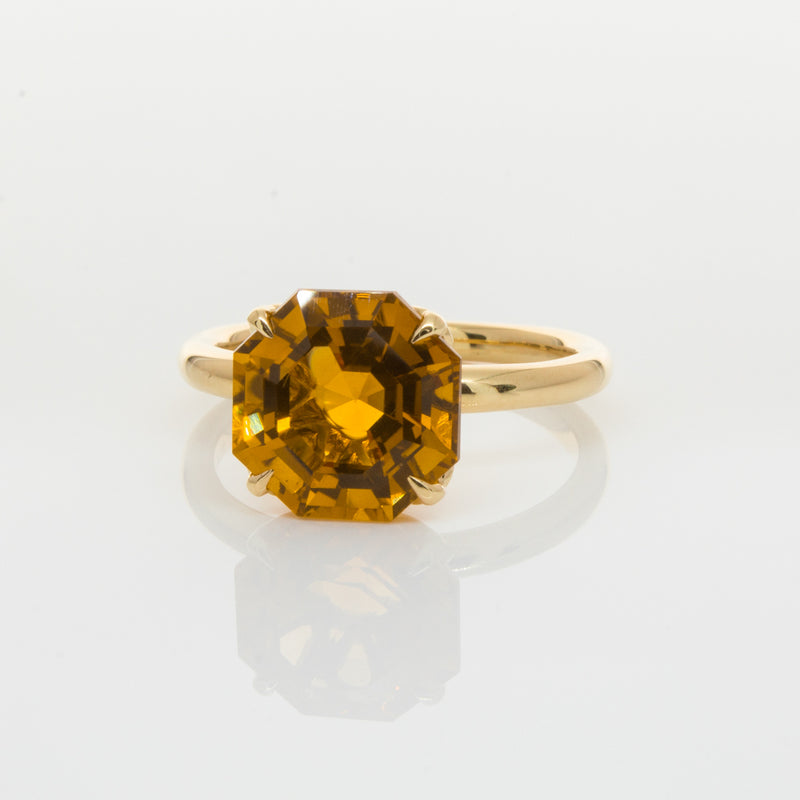 18ct Yellow Gold Citrine Octavia Ring-Ring-Walker & Hall