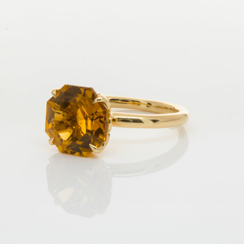18ct Yellow Gold Citrine Octavia Ring-Ring-Walker & Hall