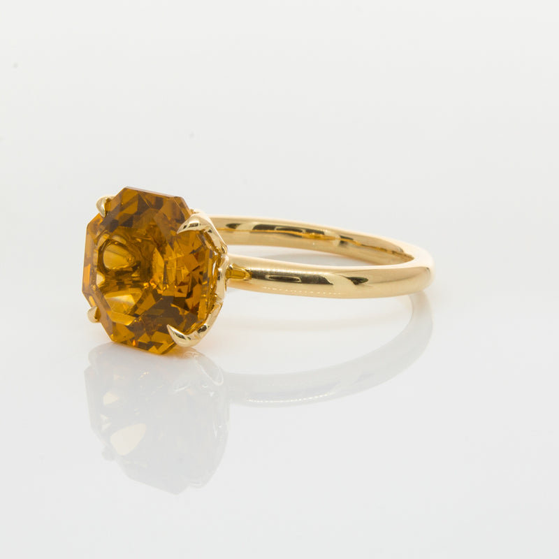 18ct Yellow Gold Citrine Octavia Ring-Ring-Walker & Hall