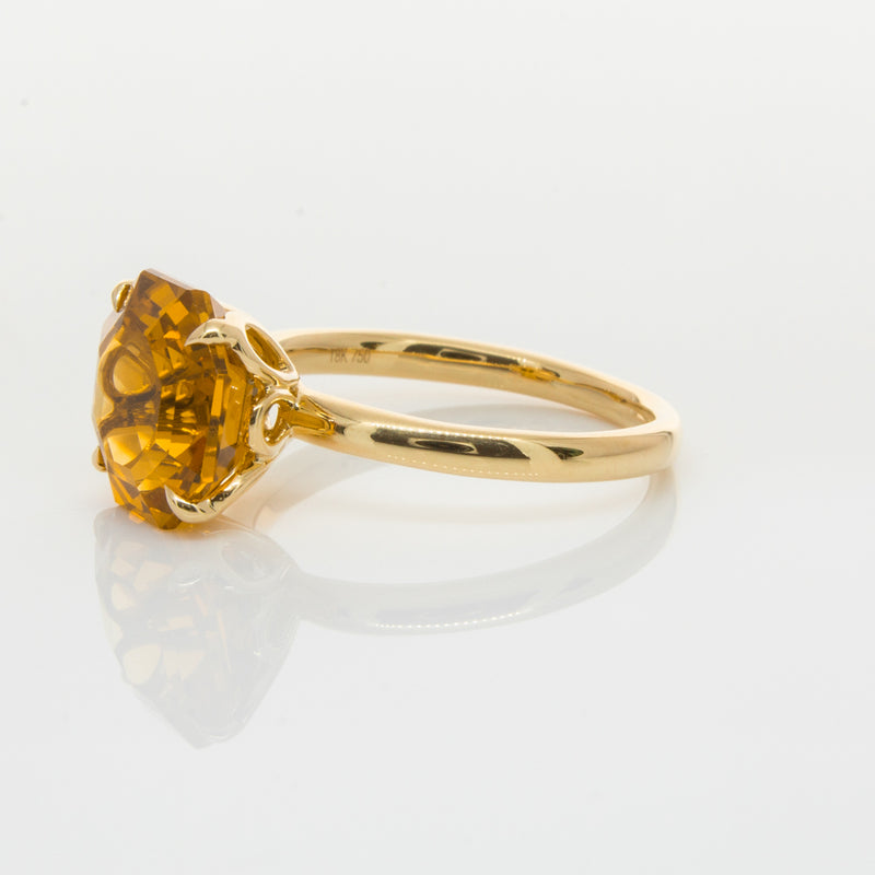 18ct Yellow Gold Citrine Octavia Ring-Ring-Walker & Hall