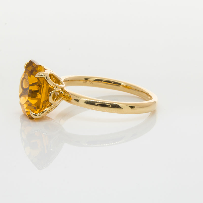 18ct Yellow Gold Citrine Octavia Ring-Ring-Walker & Hall