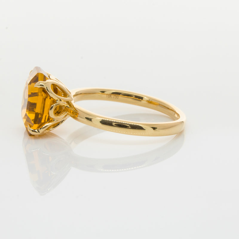 18ct Yellow Gold Citrine Octavia Ring-Ring-Walker & Hall