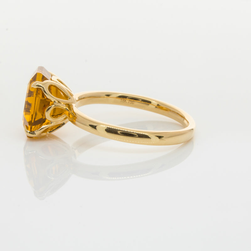 18ct Yellow Gold Citrine Octavia Ring-Ring-Walker & Hall