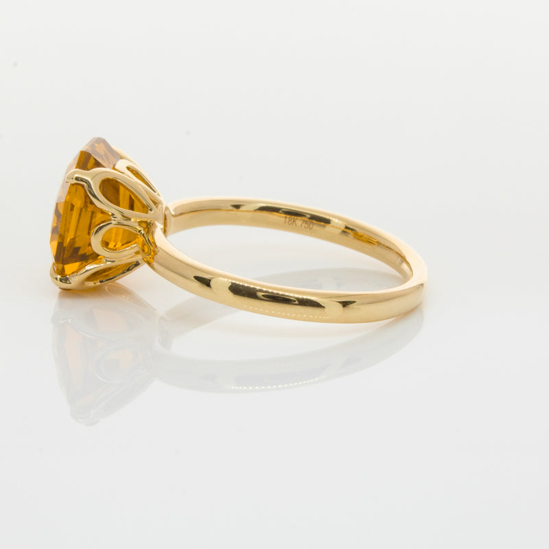 18ct Yellow Gold Citrine Octavia Ring-Ring-Walker & Hall