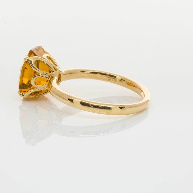 18ct Yellow Gold Citrine Octavia Ring-Ring-Walker & Hall