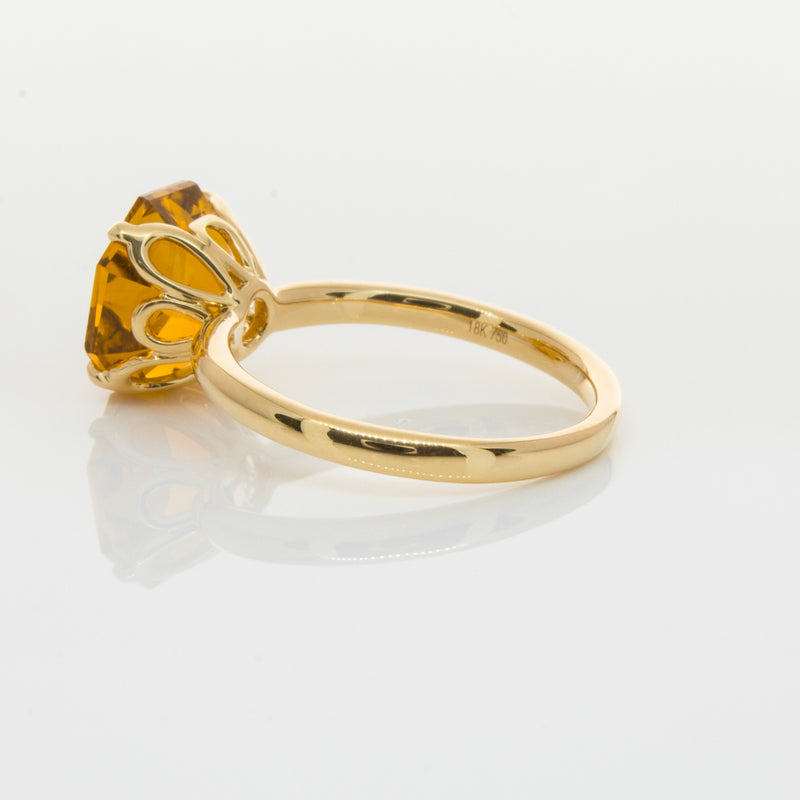 18ct Yellow Gold Citrine Octavia Ring-Ring-Walker & Hall