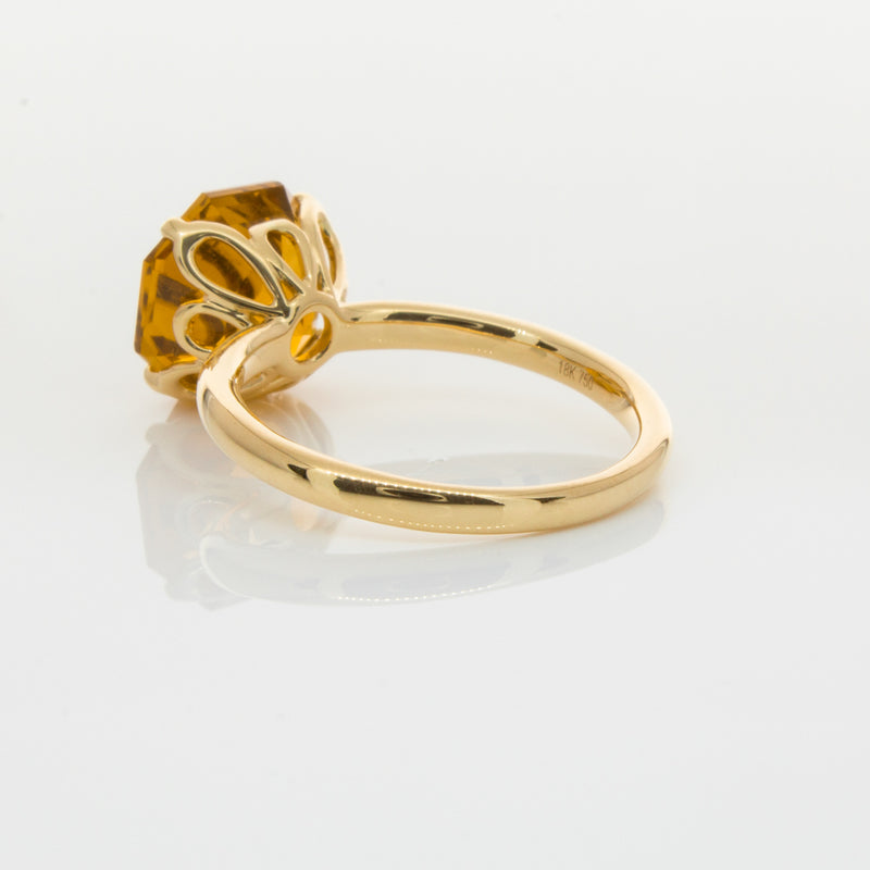 18ct Yellow Gold Citrine Octavia Ring-Ring-Walker & Hall