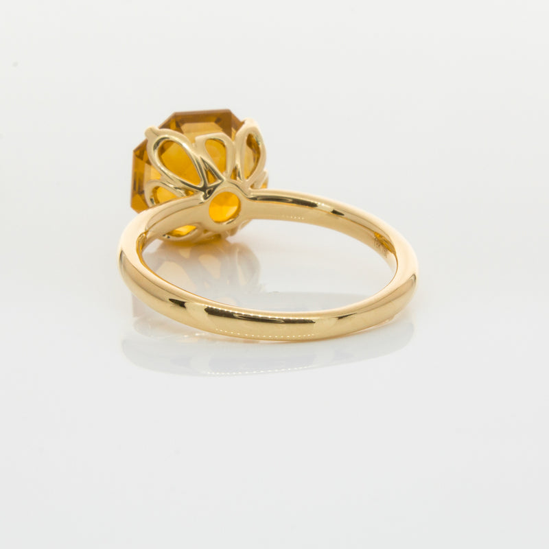 18ct Yellow Gold Citrine Octavia Ring-Ring-Walker & Hall