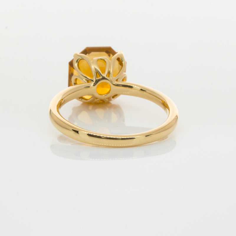 18ct Yellow Gold Citrine Octavia Ring-Ring-Walker & Hall