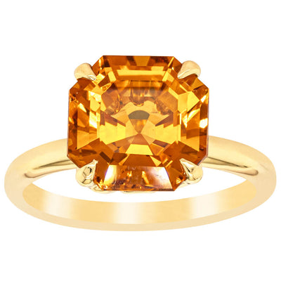 18ct Yellow Gold Citrine Octavia Ring-Ring-Walker & Hall
