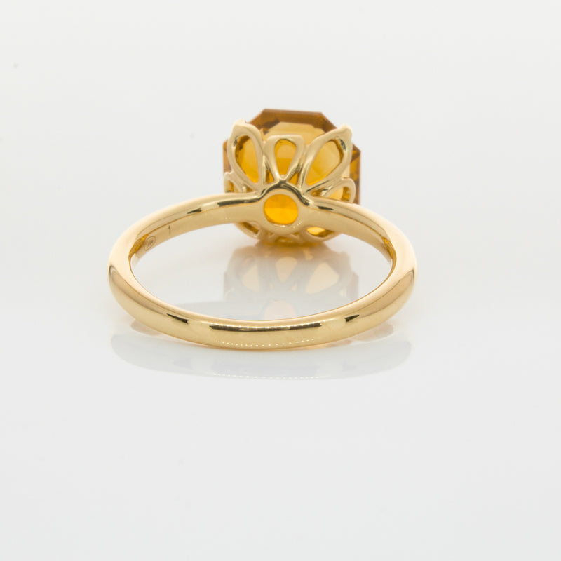 18ct Yellow Gold Citrine Octavia Ring-Ring-Walker & Hall
