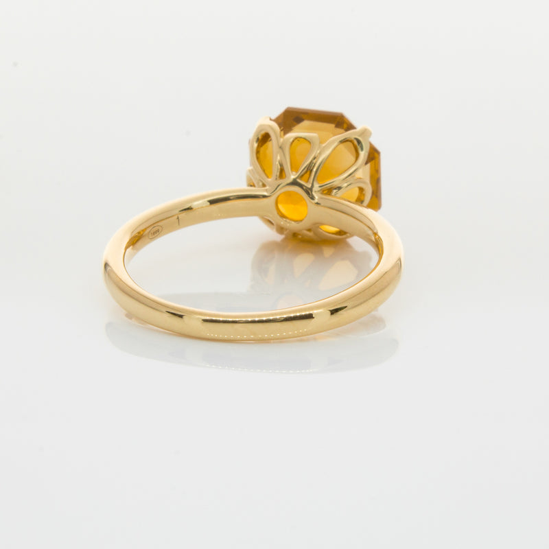 18ct Yellow Gold Citrine Octavia Ring-Ring-Walker & Hall