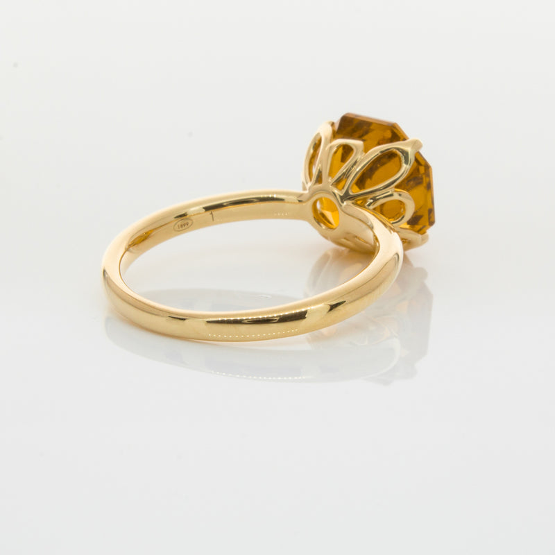 18ct Yellow Gold Citrine Octavia Ring-Ring-Walker & Hall