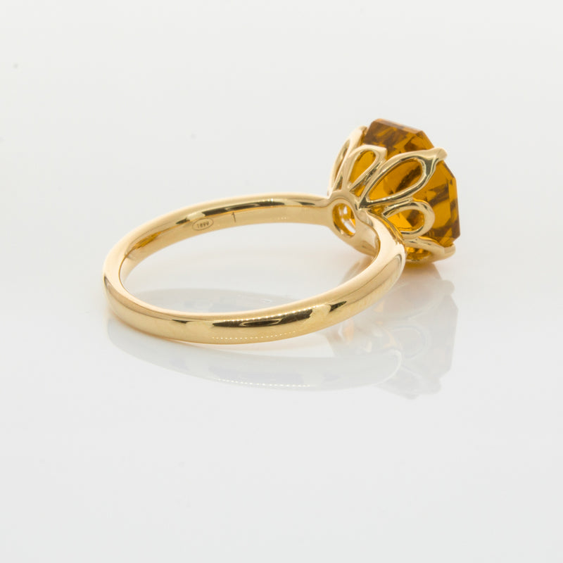18ct Yellow Gold Citrine Octavia Ring-Ring-Walker & Hall