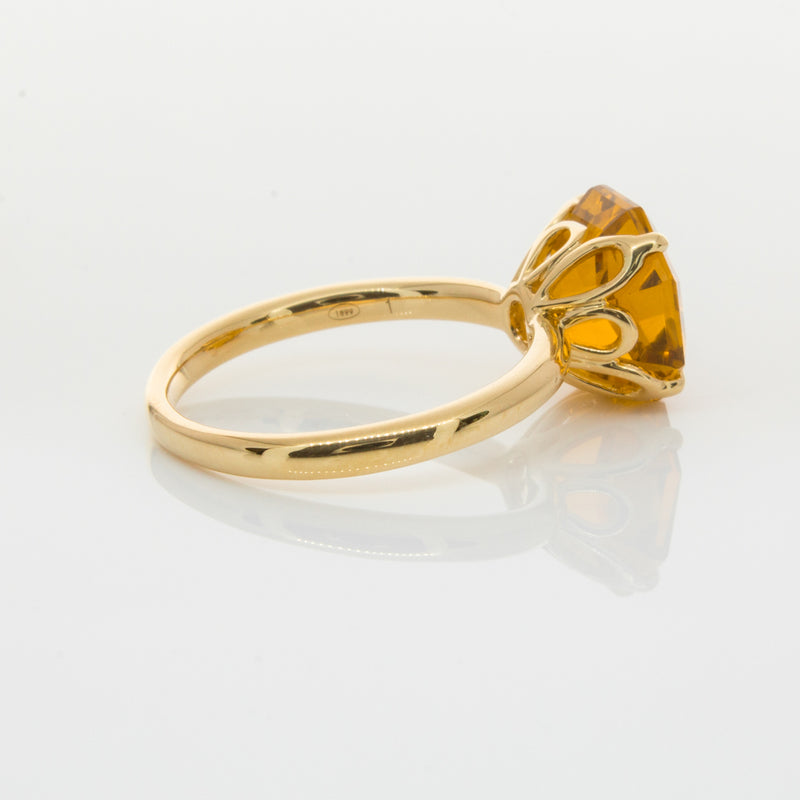 18ct Yellow Gold Citrine Octavia Ring-Ring-Walker & Hall