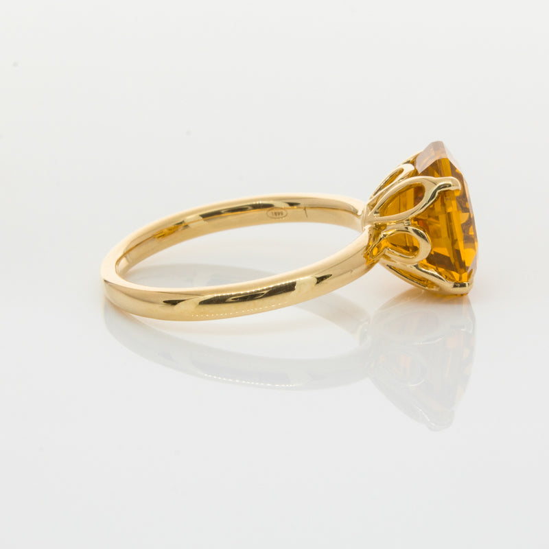 18ct Yellow Gold Citrine Octavia Ring-Ring-Walker & Hall