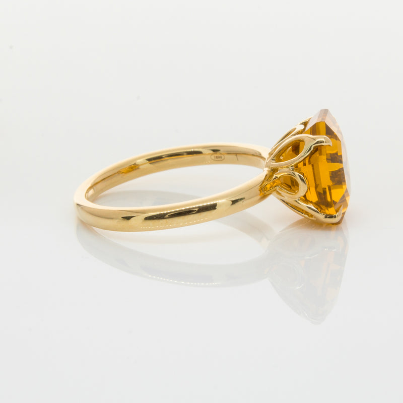 18ct Yellow Gold Citrine Octavia Ring-Ring-Walker & Hall
