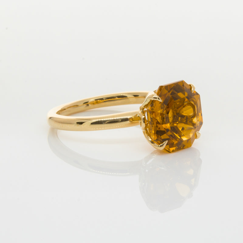 18ct Yellow Gold Citrine Octavia Ring-Ring-Walker & Hall