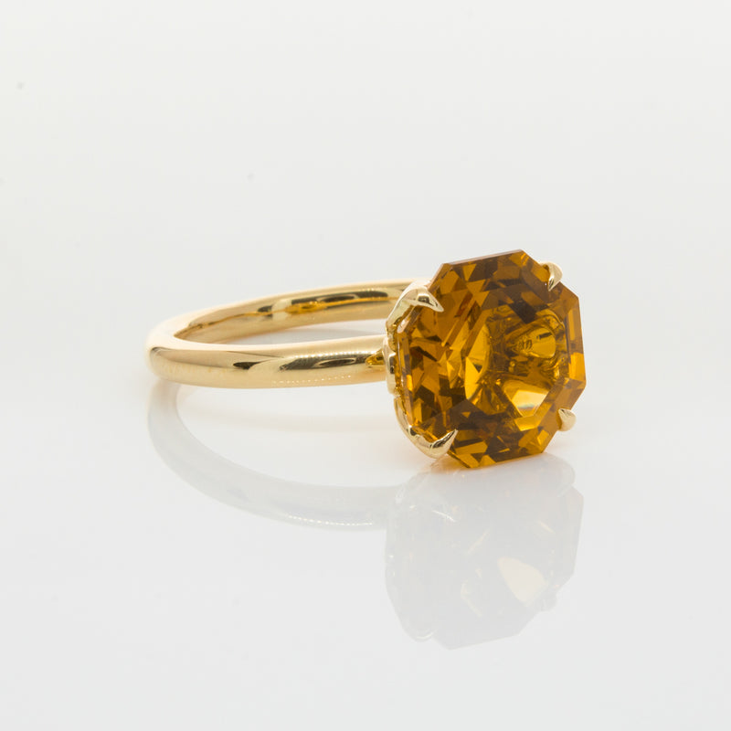 18ct Yellow Gold Citrine Octavia Ring-Ring-Walker & Hall
