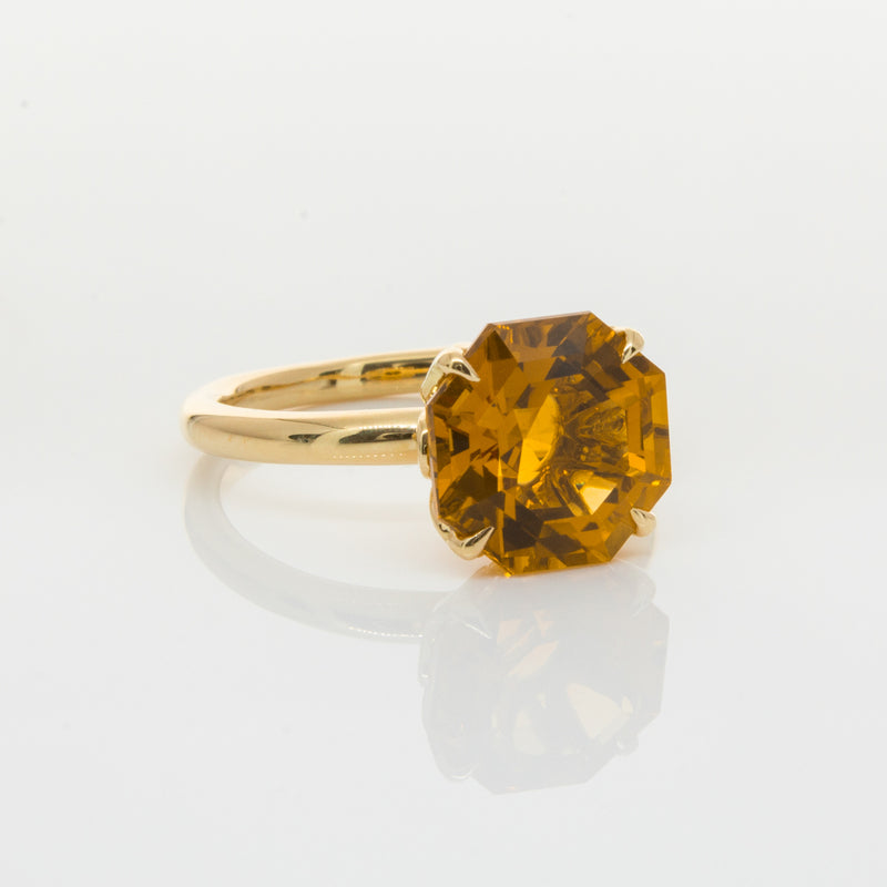 18ct Yellow Gold Citrine Octavia Ring-Ring-Walker & Hall