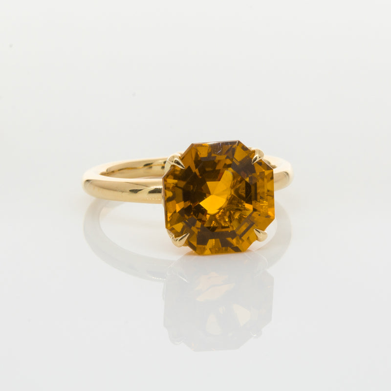 18ct Yellow Gold Citrine Octavia Ring-Ring-Walker & Hall